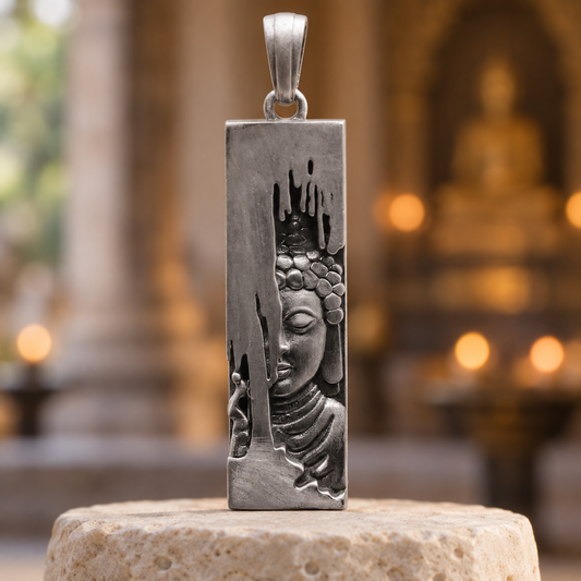 925 Silver Lord Buddha Pendant – 16 g (Peace & Mindfulness)