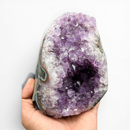 Amethyst Cluster Raw Geode Cave 2 kg