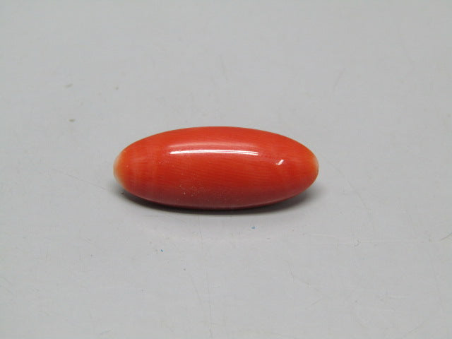 Natural Coral 7.06 Ct Japani Moonga Report No. CSP0034149