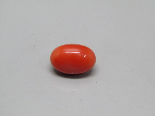 Natural Coral 6.67 Ct Japani Moonga Report No. CSP0034151