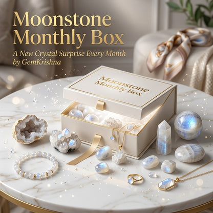 Moonstone Monthly Box – Receive Crystal Gifts Every Month (Intuition & New Beginnings)