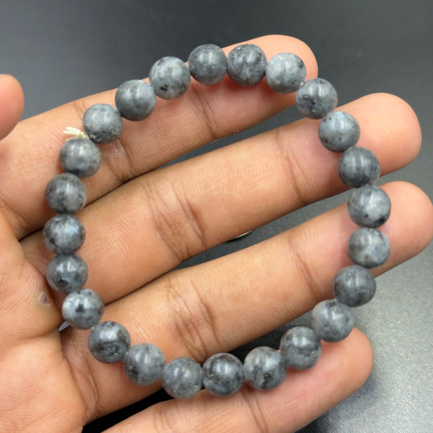 Labradorite Black and White Bracelet (Intuition and Protection)