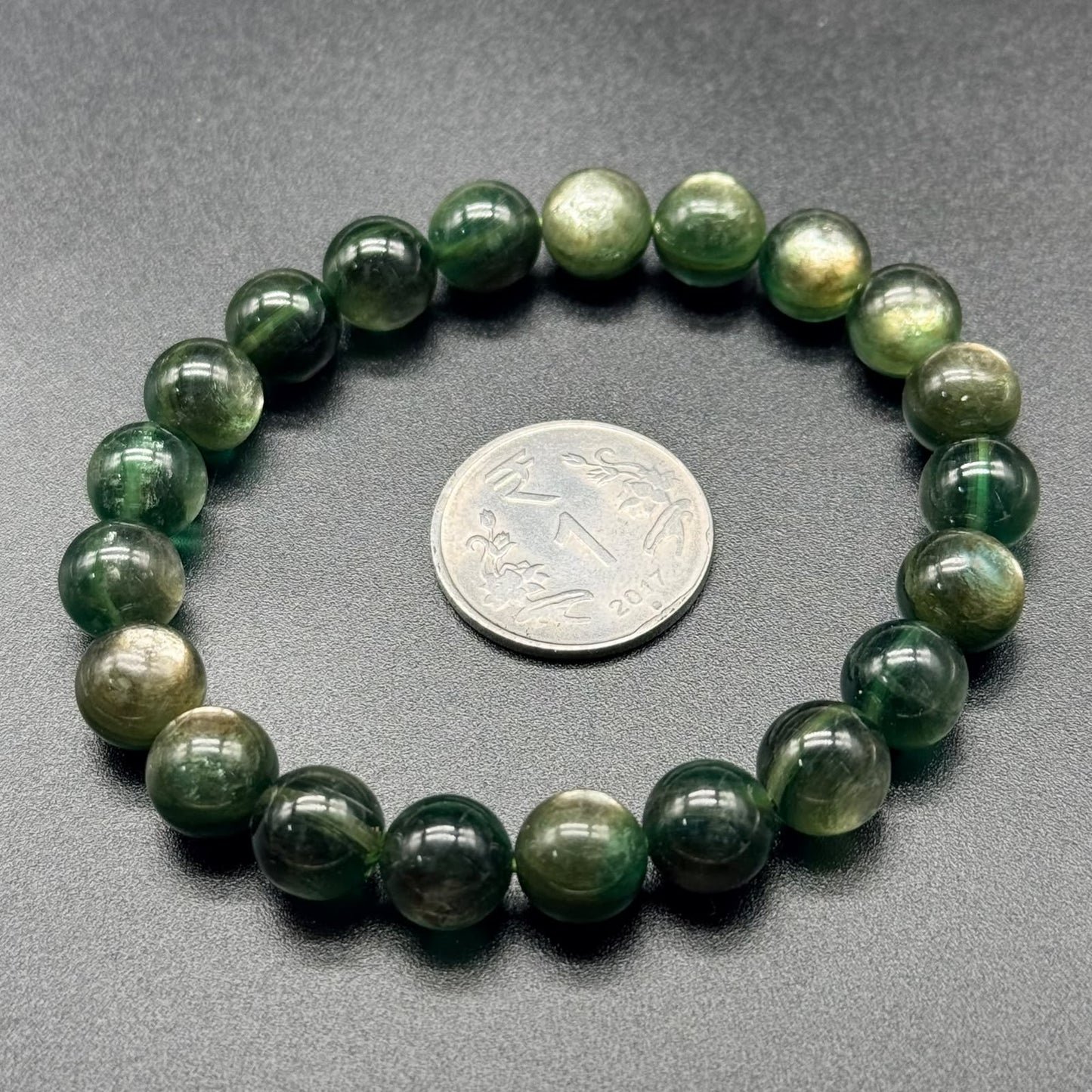 Green Lepidolite Bracelet (Emotional Balance & Stress Relief)