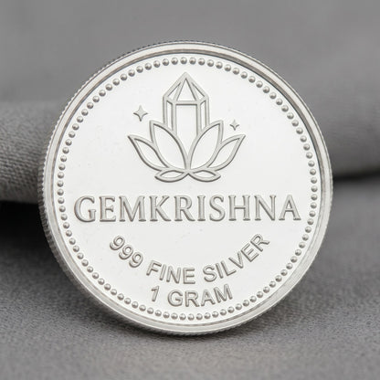 GemKrishna 999 Fine Silver Coin – 1 Gram
