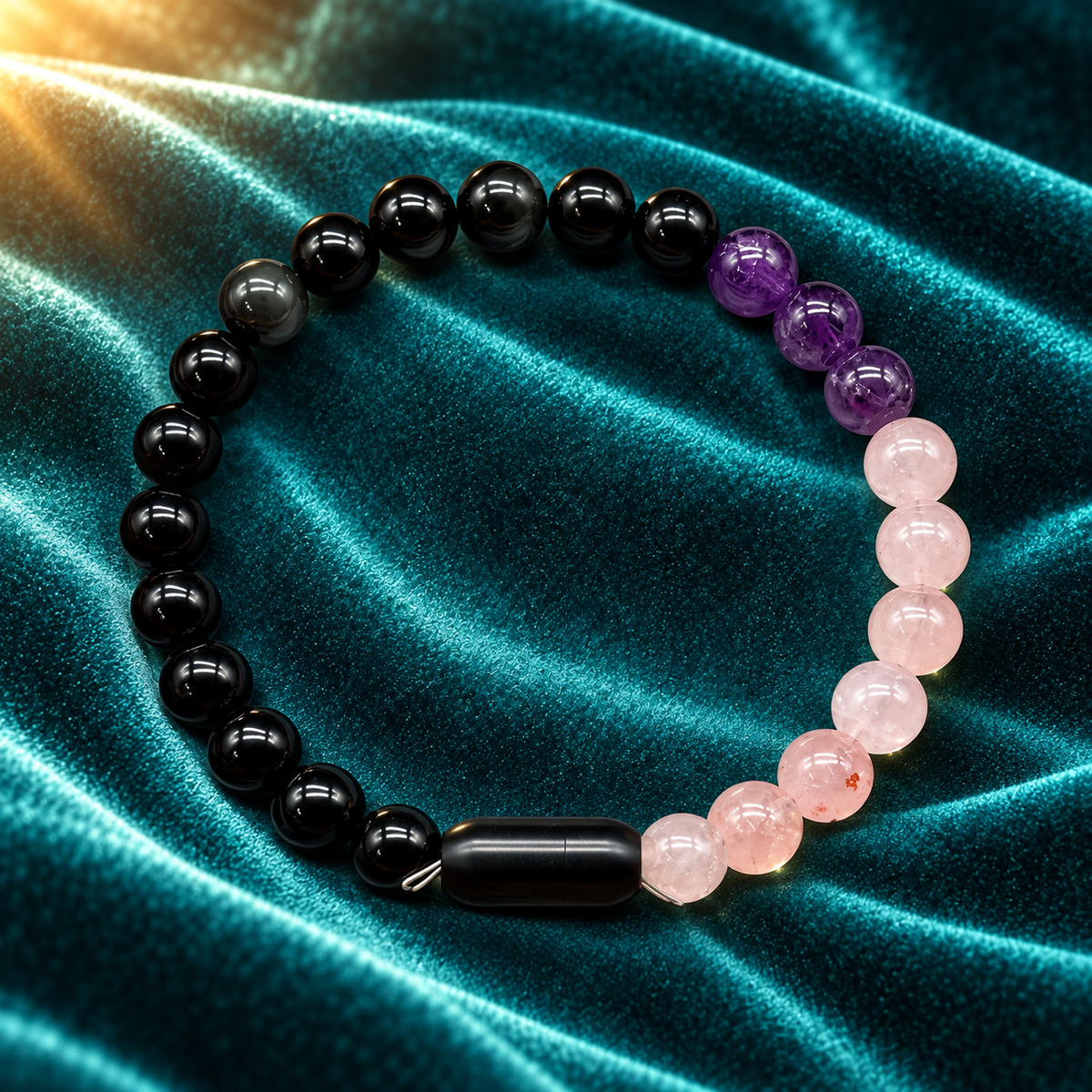 Calm, Love & Protection Natural Gemstone Bracelet with Lab Report | GemKrishna