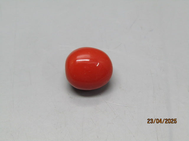 Natural Coral 6.74 Ct Japani Moonga Report No. CSP0017431