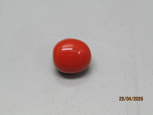 Natural Coral 6.74 Ct Japani Moonga Report No. CSP0017431