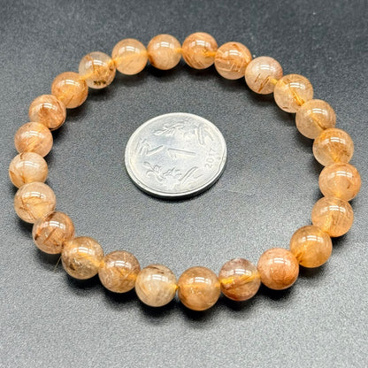 Golden Rutile Quartz Bracelet (Abundance & Clarity)