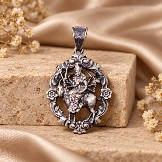 925 Silver Meldi Maa Pendant – 10 g (Protection & Blessings)
