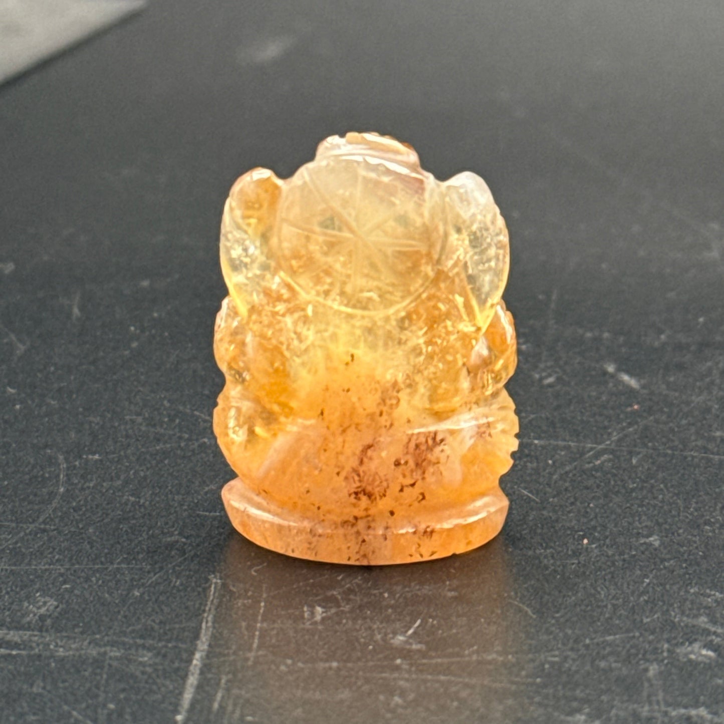 Natural Citrine Ganesh Ji Carving (Abundance and Good Beginnings)