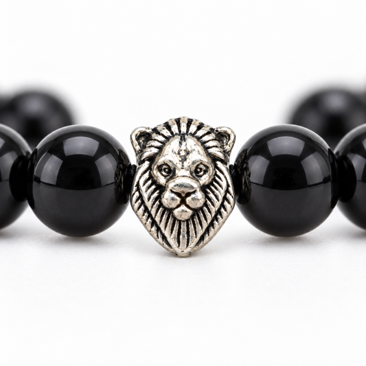 Zinc Lion Head Charm