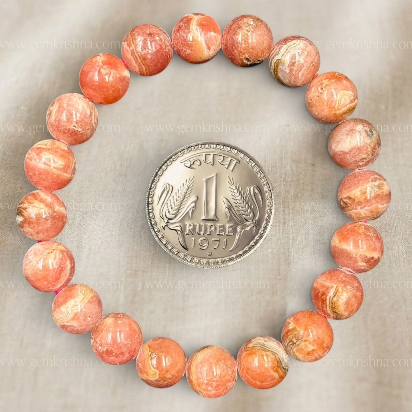 Rhodochrosite Bracelet (Love and Emotional Healing)