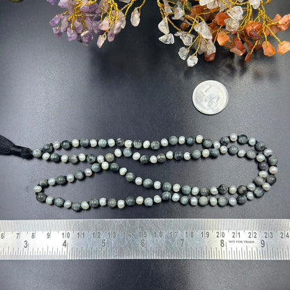 Protection & Calmness Jaap Mala (Cat’s Eye & Pearl)