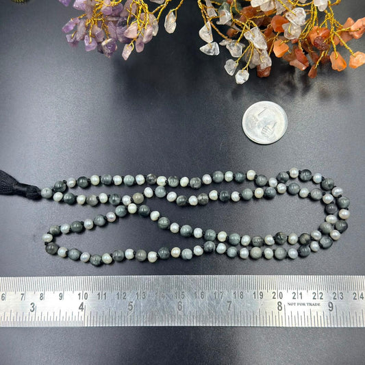 Protection & Calmness Jaap Mala (Cat’s Eye & Pearl)