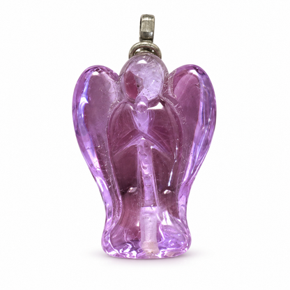 purple Guardian Angel Charm – Translucent Angel Protection Charm with silver-Tone Bail (Copy)