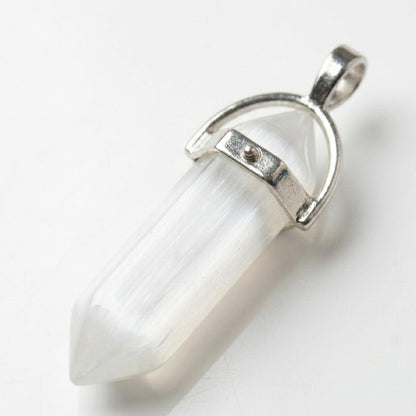 Selenite Pencil Locket (Peace and Energy Cleansing)