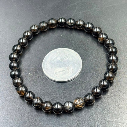 Smoky Quartz 6mm Bracelet (Grounding & Protection)