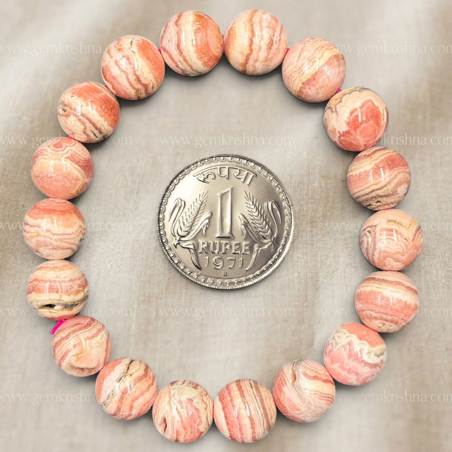 Rhodochrosite Bracelet (Love and Emotional Healing)
