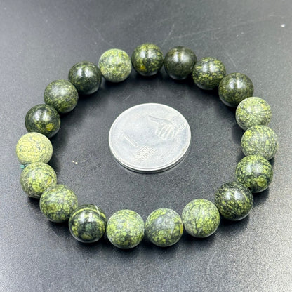 Serpentine Bracelet for Awakening, Heart Healing & Calm