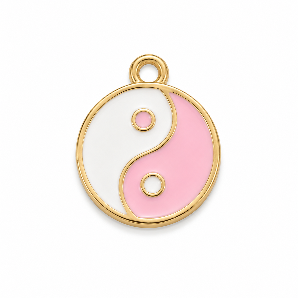 Pink Yin Yang Charm
