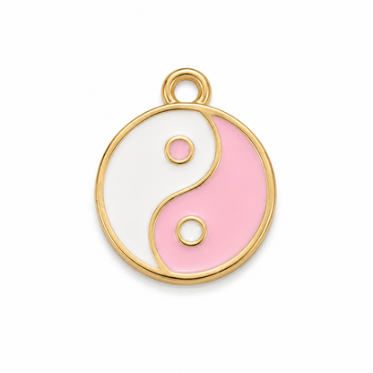 Pink Yin Yang Charm