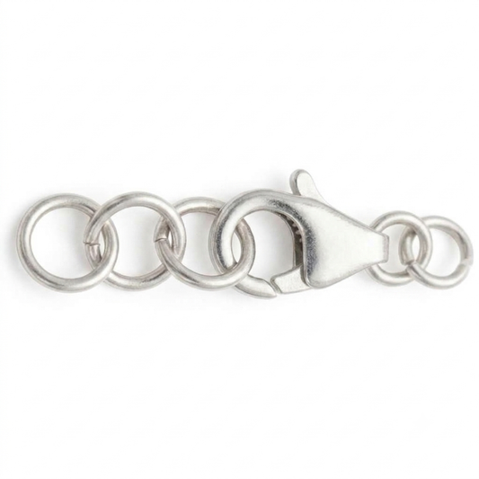 925 Silver Lobster Claw Clasp (with 3 loops) 1.0 gm/approx