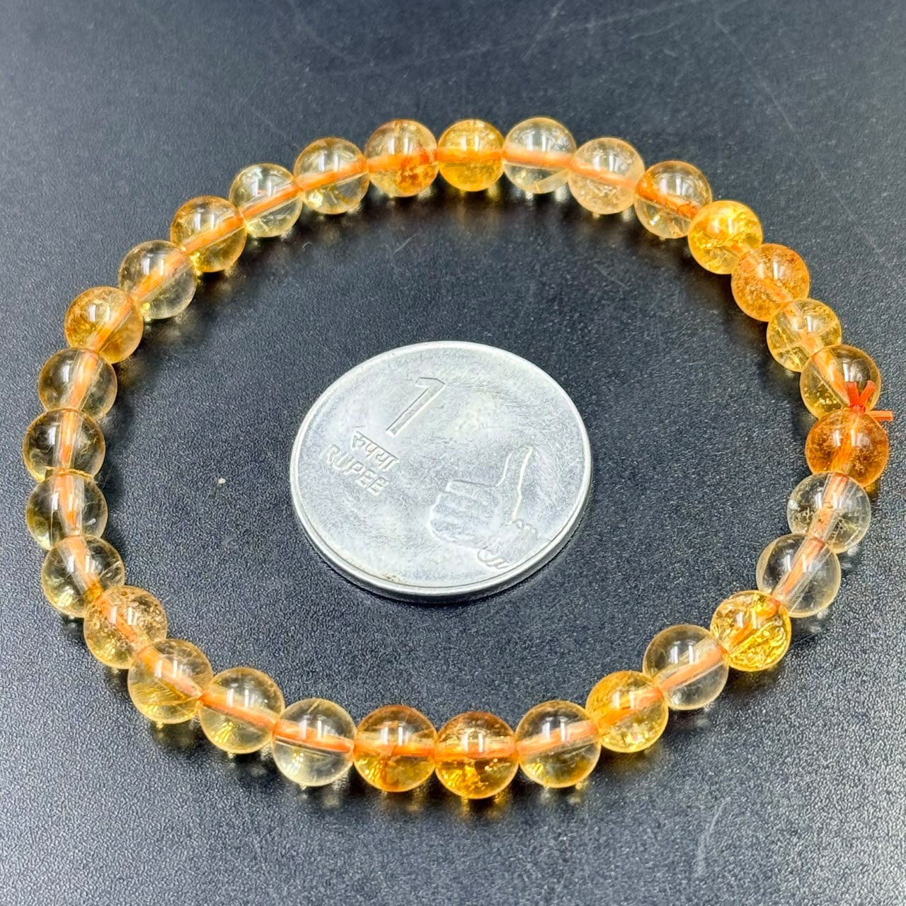 Citrine 6mm Bracelet (Abundance & Confidence)