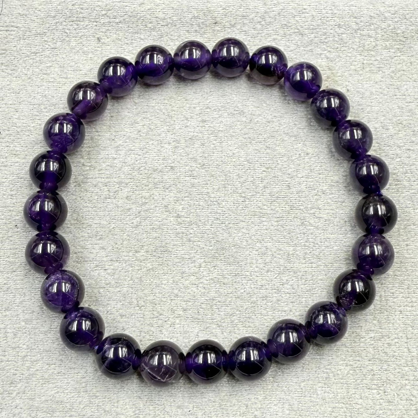 Amethyst Bracelet 8mm plain