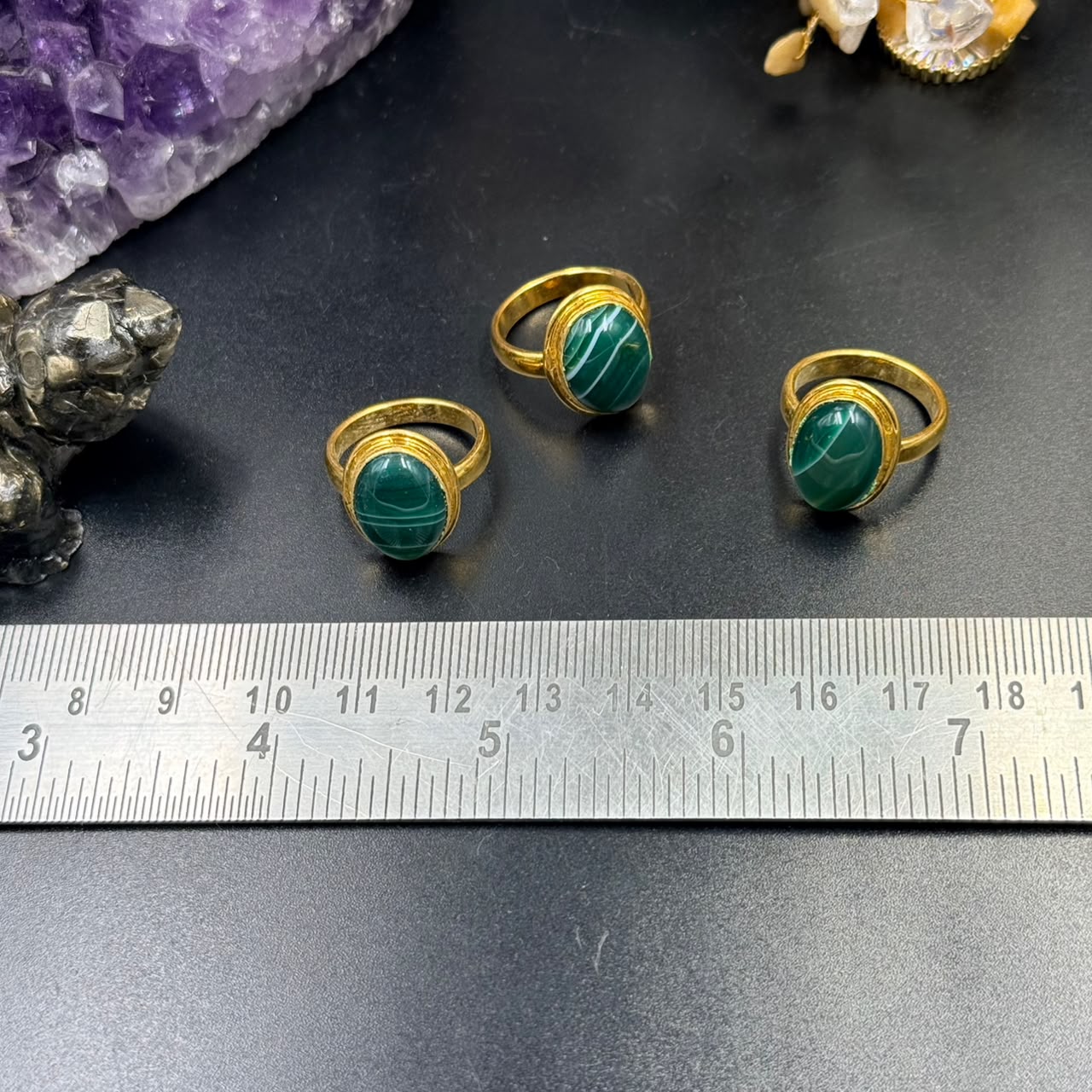 Green Sulemani Panchdhatu Ring (Protection & Emotional Balance)