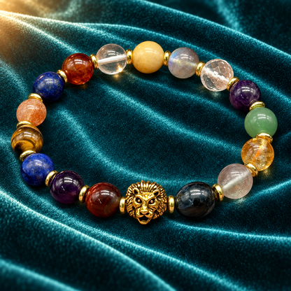Courage, Clarity & Growth Natural Gemstone Bracelet with GJSPC Certificate | GemKrishna