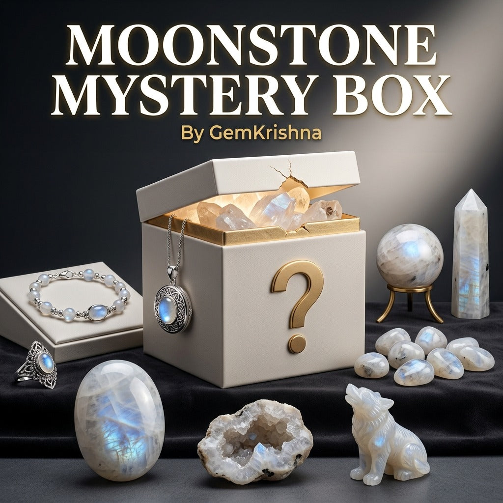 Moonstone Crystal Mystery Box (Intuition and Emotional Balance)