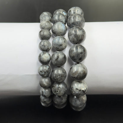 Labradorite Black and White Bracelet (Intuition and Protection)