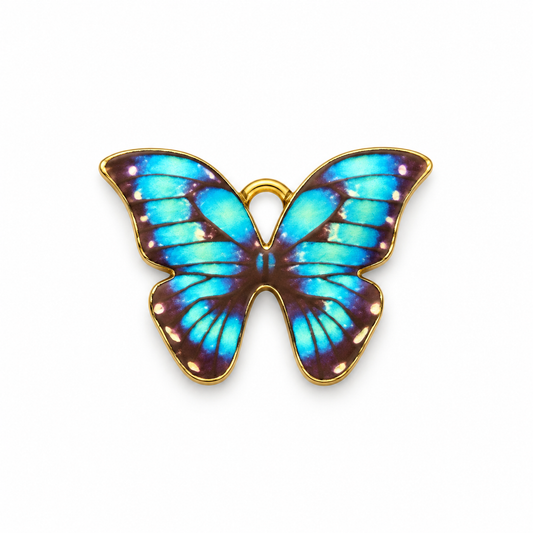 Blue Butterfly Charm