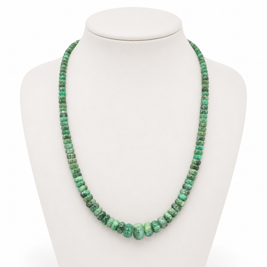Emerald Graduated Necklace  (Growth & Harmony)