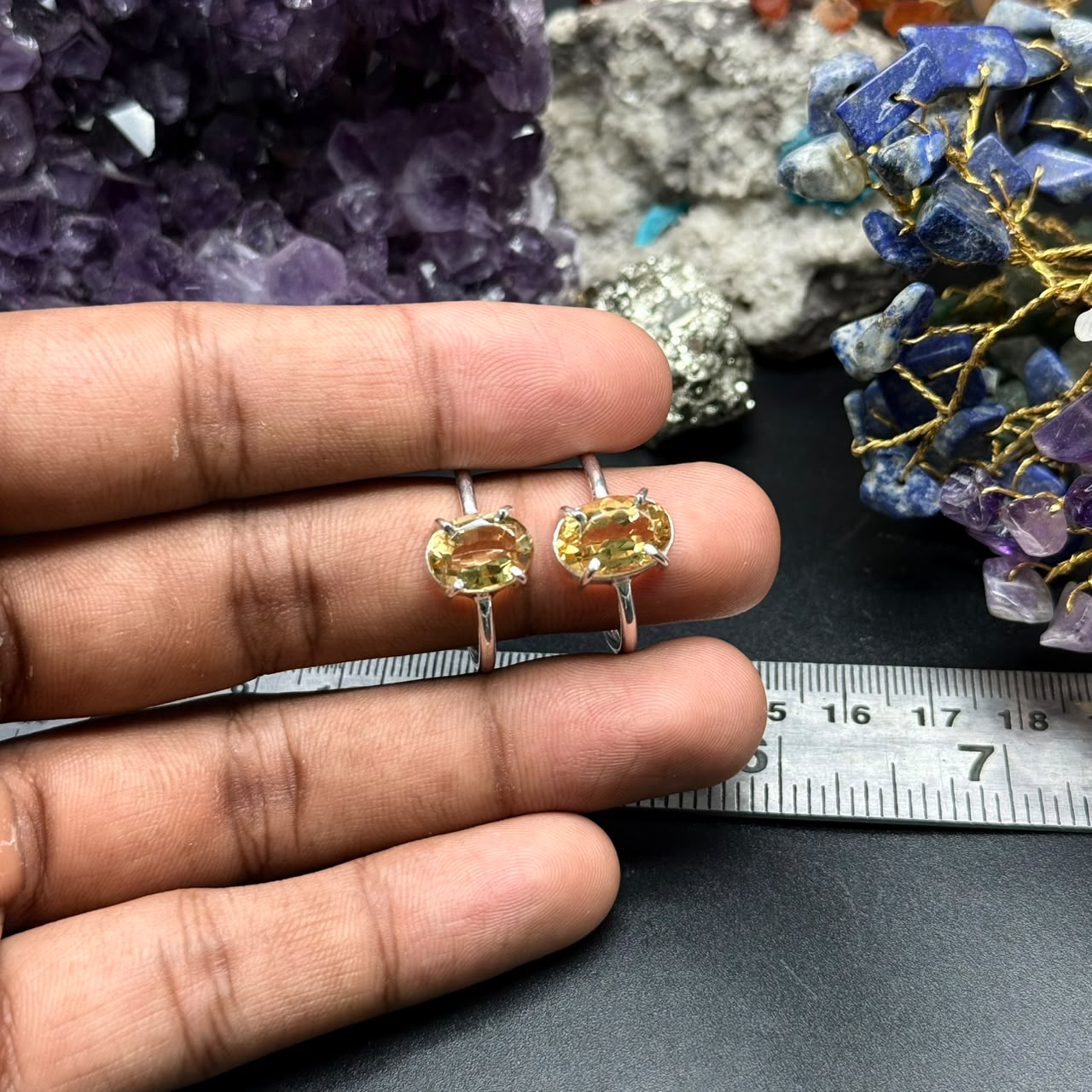 Natural Citrine Ring (Adjustable)