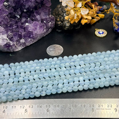 Aquamarine AAA Mala & Bracelet (Calmness & Clear Communication)