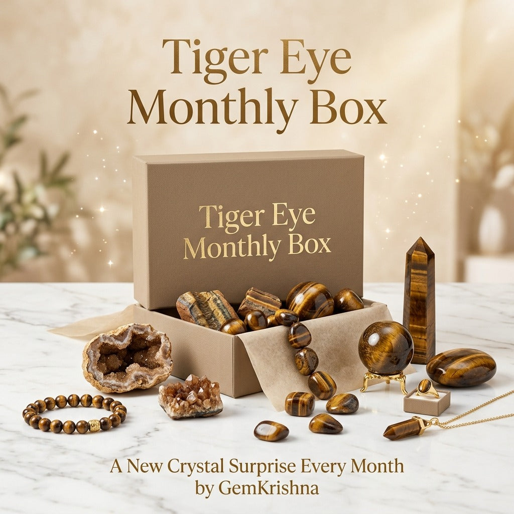 Tiger Eye Monthly Box – Receive Crystal Gifts Every Month (Confidence & Protection)