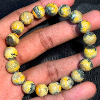 AAA Bumblebee Jasper Bracelet (Confidence & Motivation)