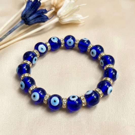 Evil Eye Glass Bead Nazar Kavach Bracelet (Protection and Positivity)