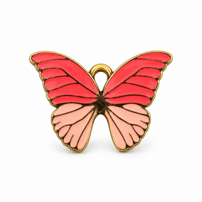 Pink Butterfly Charm