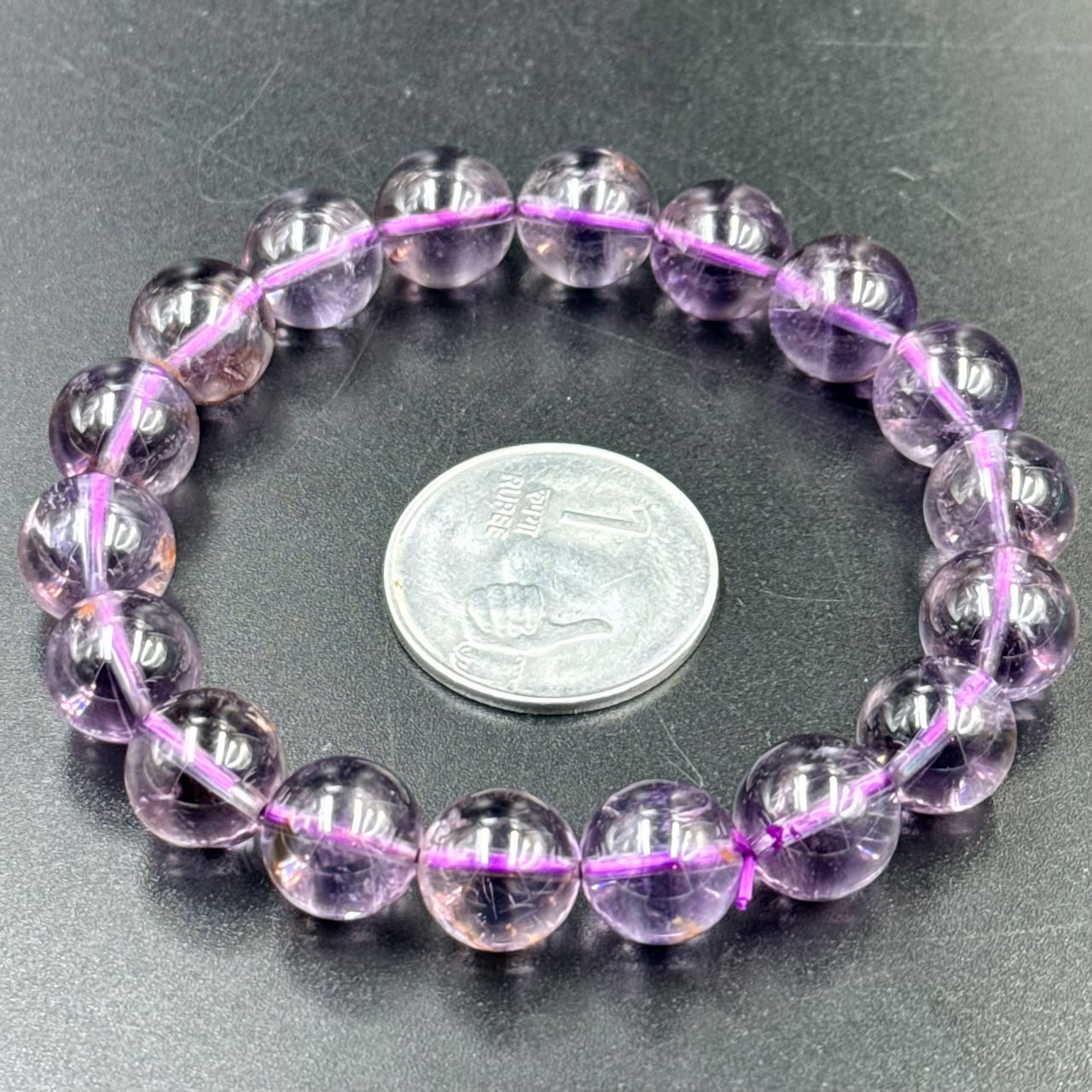 Bolivian Amethyst Bracelet (Peace and Spiritual Clarity)