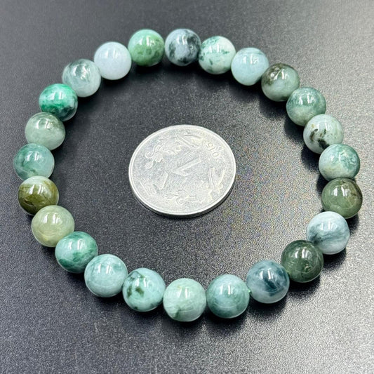 Jadeite Jade Bracelet – Apple Green & Lavender Luck for Abundance