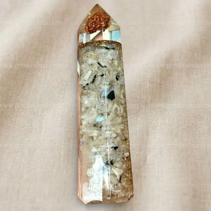 Moonstone Crystal Tower (Intuition and Emotional Balance)