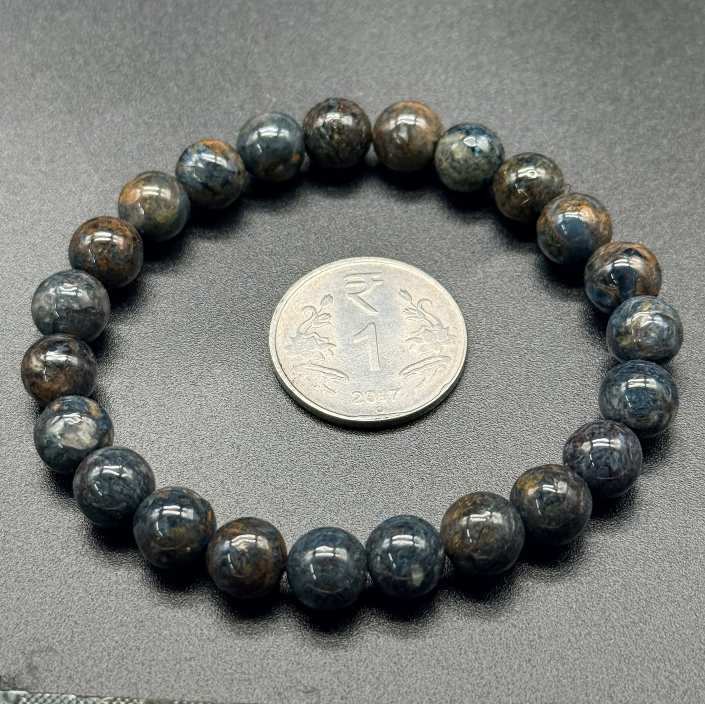 Blue Pietersite (Hawk’s Eye) AAA Bracelet (Focus & Inner Strength)