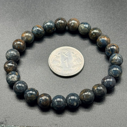 Blue Pietersite (Hawk’s Eye) AAA Bracelet (Focus & Inner Strength)