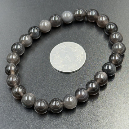 Silver Sheen Obsidian Bracelet (Protection and Insight)