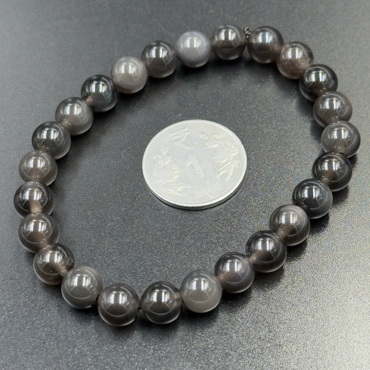 Silver Sheen Obsidian Bracelet (Protection and Insight)