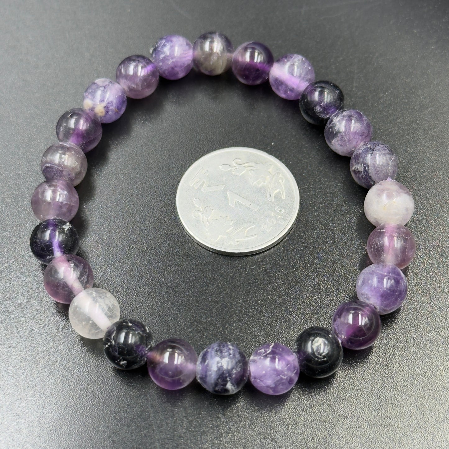 Purple Fluorite Bracelet (Intuition, Clarity and Spiritual Growth)