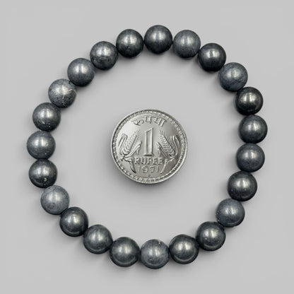Black Shungite Bracelet (Protection and Grounding)
