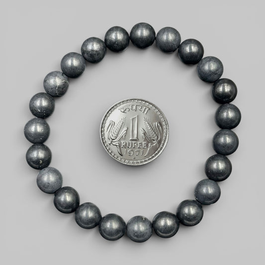 Black Shungite Bracelet (Protection and Grounding)